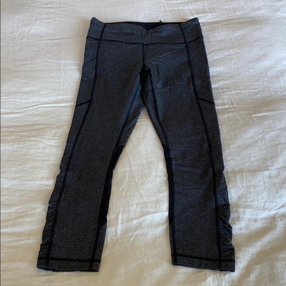 Lululemon Herringbone Crop Leggings - Picture 1 of 4